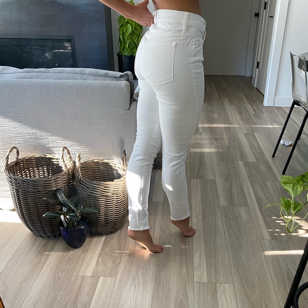 Sam Edelman / 28 / white jean / high rise ankle pant / stretch! / THE STILETTO